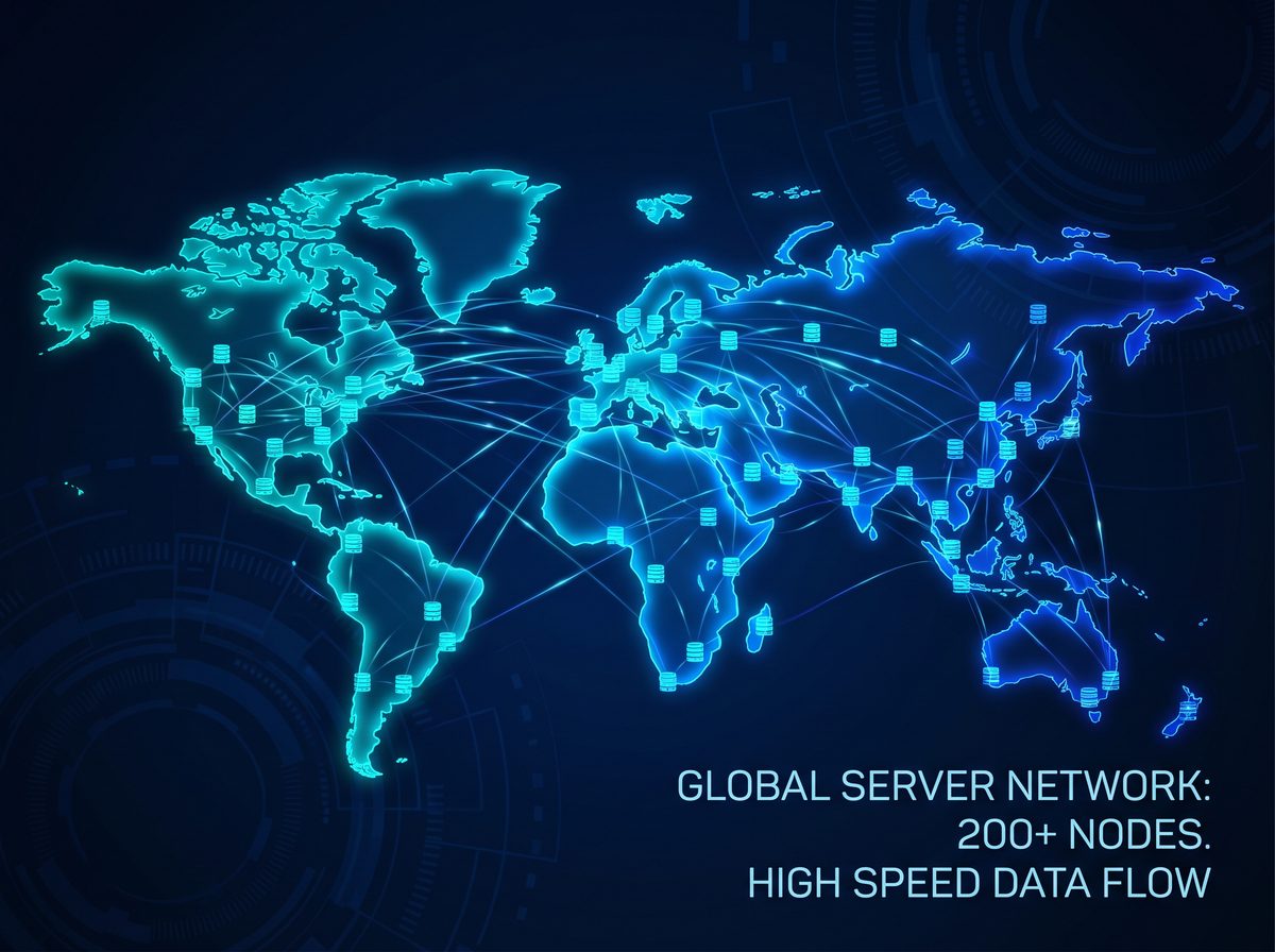 管理加速器全球服务器节点分布图